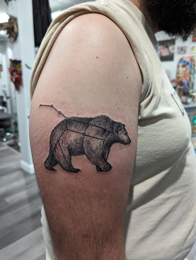 Explore back of arm tattoo ideas, creative tattoo ideas in Jersey City, available at Blue Bird Tattoo Gallery Jersey City, NJ