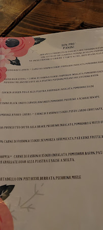 Restaurant Bon Pro à Carrara (la carte)