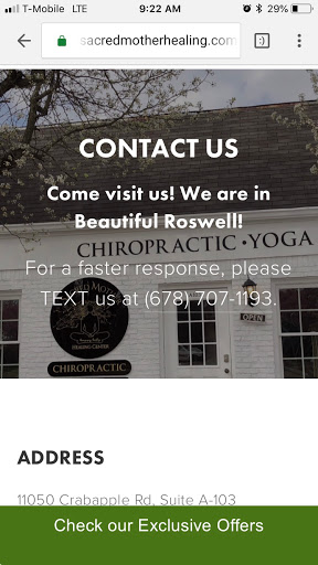 Chiropractor «Sacred Mother Healing Center», reviews and photos, 1025 Canton St, Roswell, GA 30075, USA