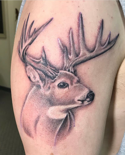 Explore electricity tattoo ideas, creative tattoo ideas in Campbellsville, available at Green River Tattoo Company