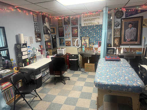 Explore 3 initial tattoo ideas, creative tattoo ideas in Spencer, available at Lochness Monster Tattoos