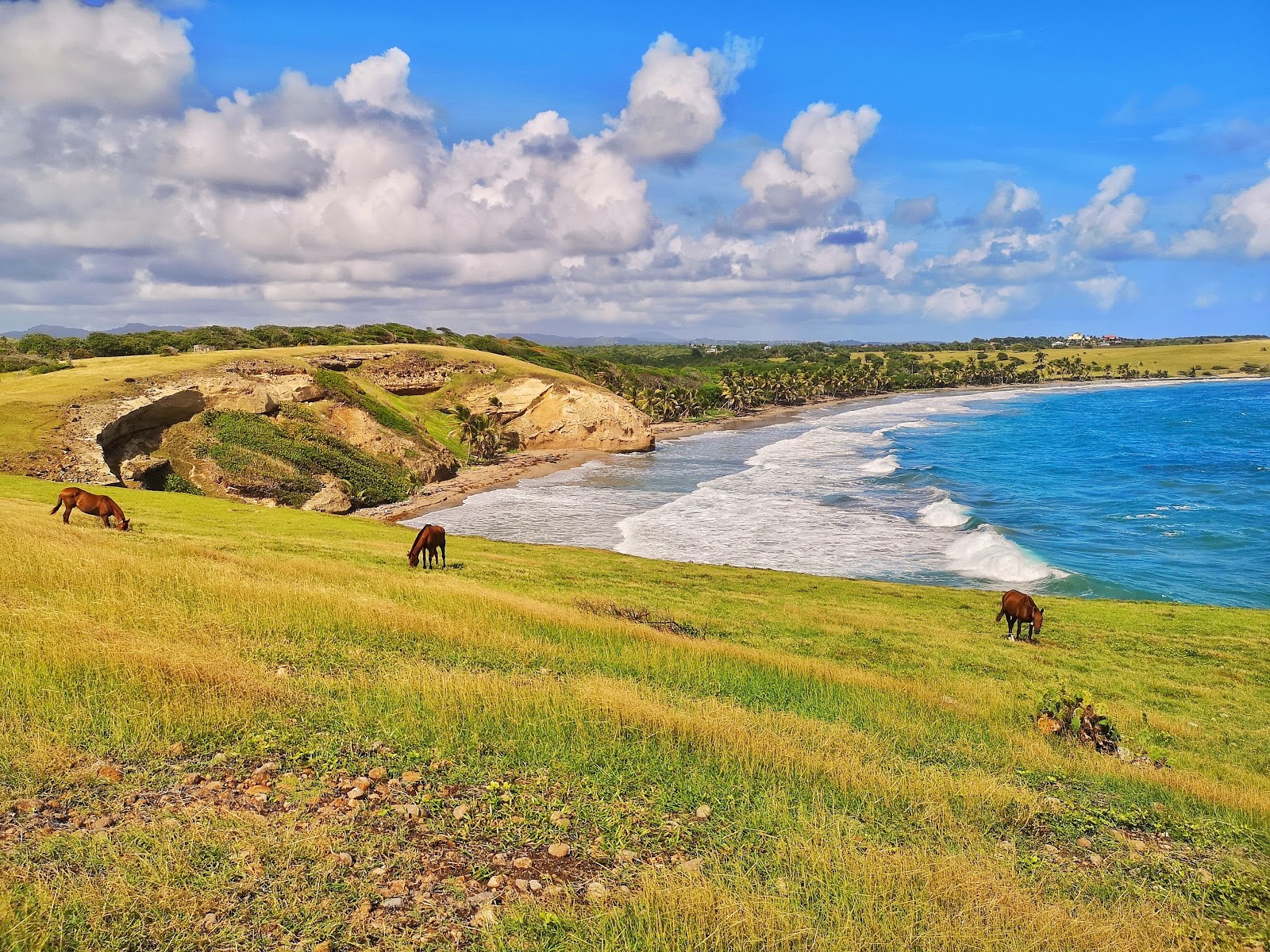 Foto van Honeymoon beach met helder zand oppervlakte