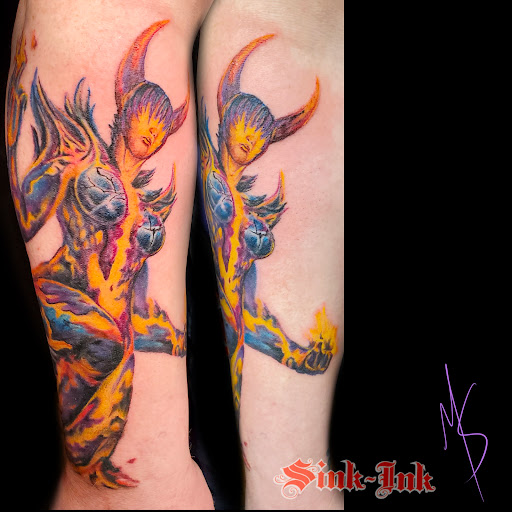 Explore fishing tattoo ideas for men, creative tattoo ideas in Stayton, available at Sink-Ink