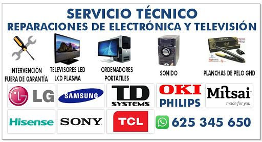 DIGITRONIC - servicio técnico - reparaciones de televisión - LG - SAMSUNG - TDSYSTEMS -Málaga empresa