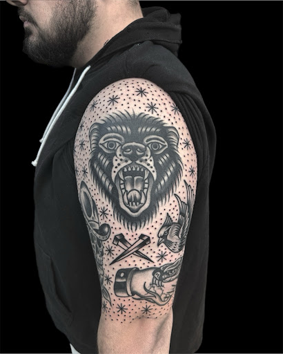 Explore last name tattoo ideas female, creative tattoo ideas in Johnson City, available at Gold Cross Tattoo Co.