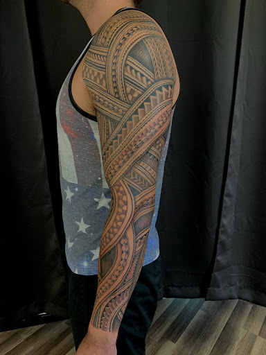 Explore half a sleeve tattoo ideas, creative tattoo ideas in Mount Clemens, available at Hand & Heart Tattoo