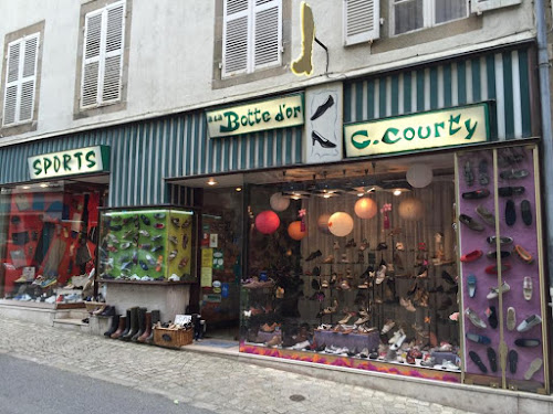 Magasin de chaussures SARL Courty & fils À la botte d'or Bourganeuf