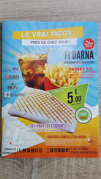 Fi darna restaurant halal à Sainte-Geneviève-des-Bois carte