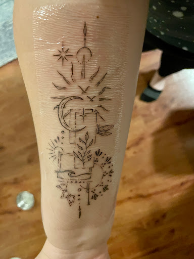 Explore number 5 tattoo ideas, creative tattoo ideas in Middleton, available at Pretty in Ink