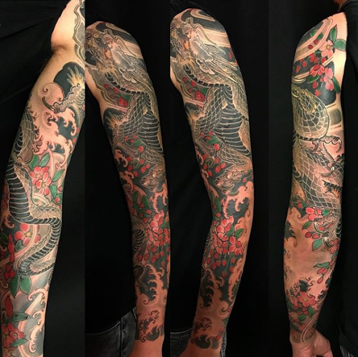 Explore karma tattoo ideas, creative tattoo ideas in Gilbert, available at Fifth Estate Tattoo