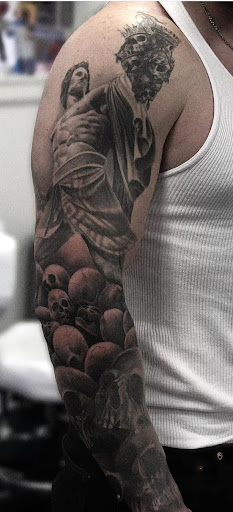 Explore women's side tattoo ideas, creative tattoo ideas in Buford, available at Inked Arts Tattoo Studio