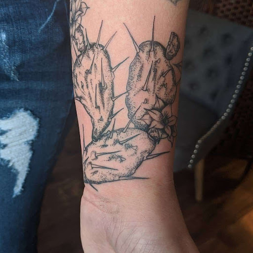 Explore inner forearm tattoos ideas, creative tattoo ideas in Lawrence, available at Standard Electric Tattooing