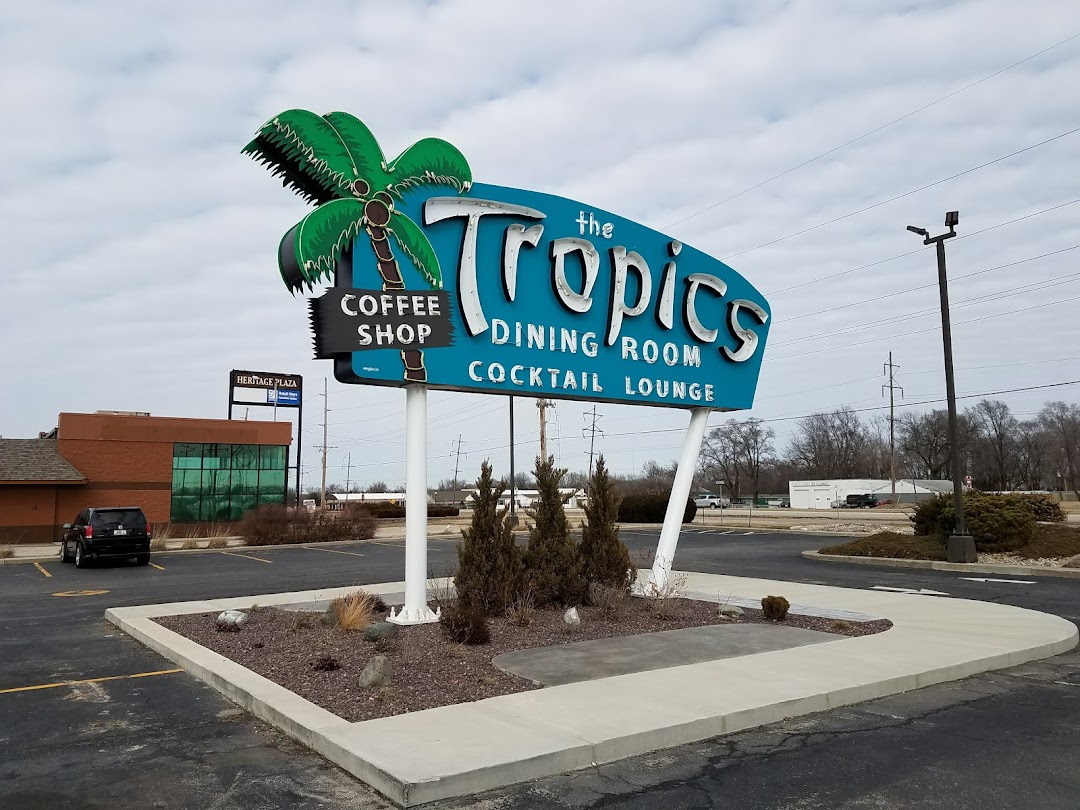 The Tropics Restaurant Neon Sign