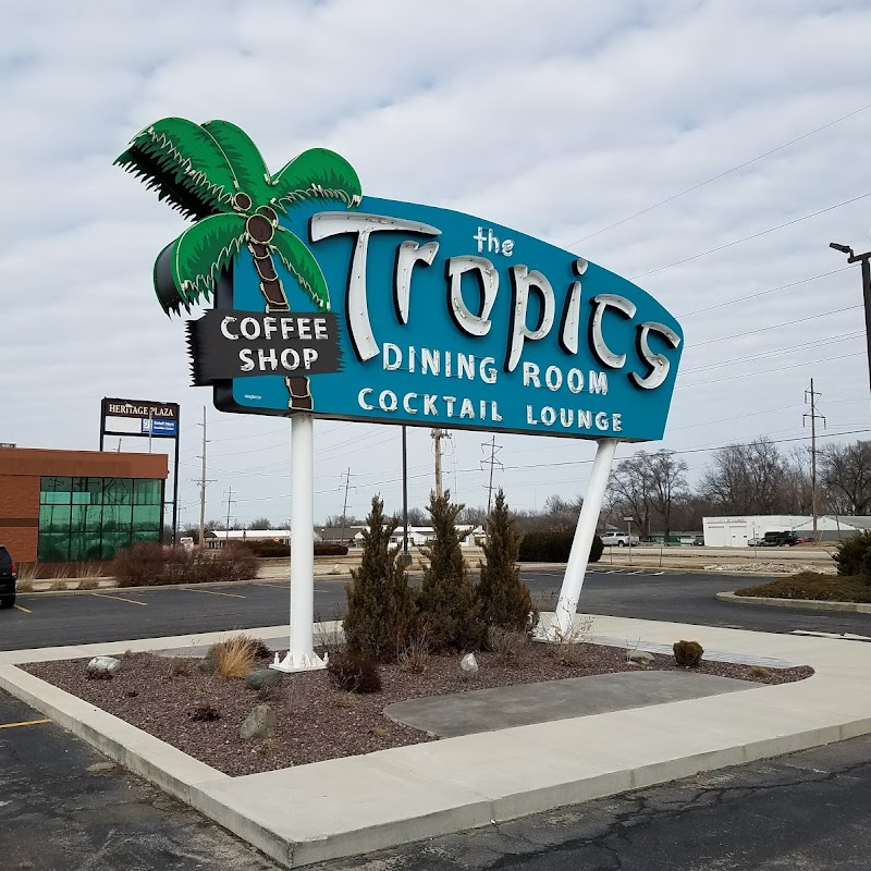 The Tropics Restaurant Neon Sign