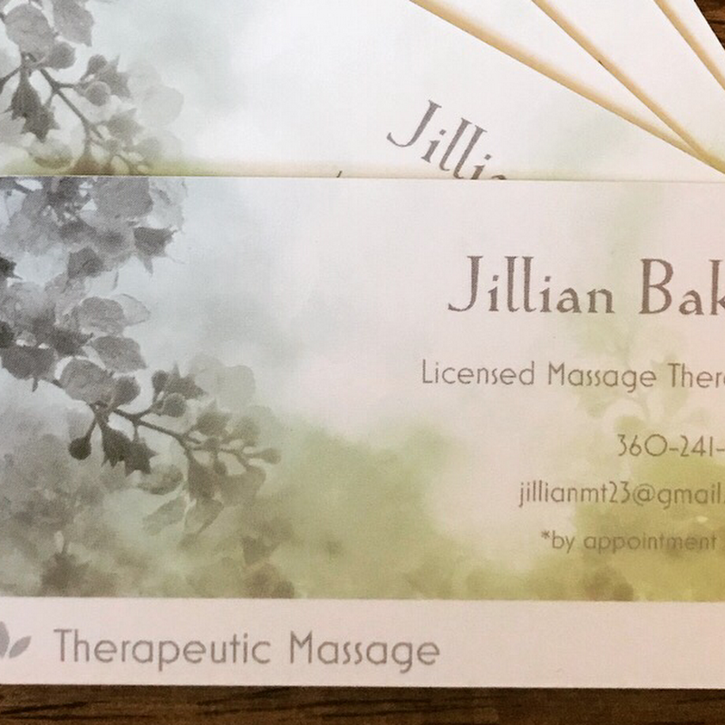 Jillian Baker, Therapeutic Massage