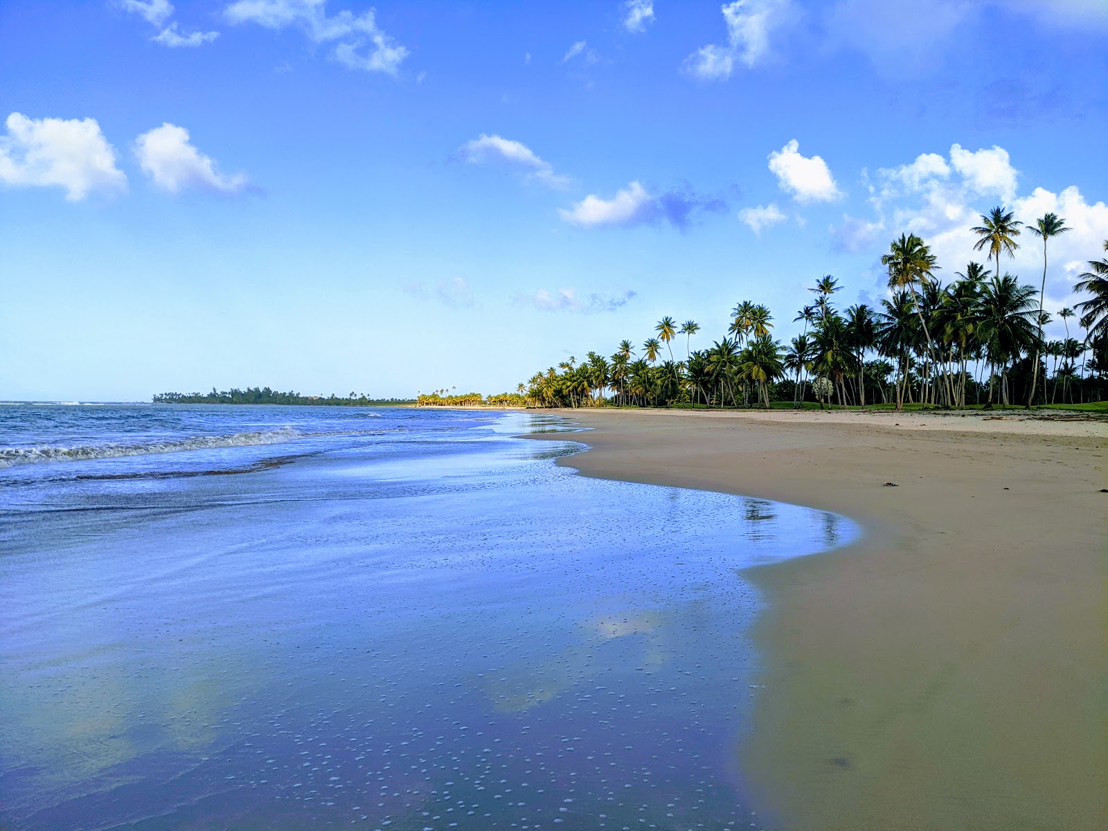 Foto van Strand van Espiritu Santo deels hotelgebied