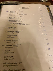 Menu du Ristorante Maison Jean Bich di Pers à Breuil-Cervinia