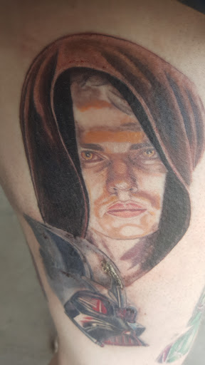 Explore forearm wolf tattoo ideas, creative tattoo ideas in Garden City, available at Talon Tattoo Co