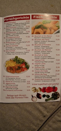 Carte du Pizzeria Tamil à Dortmund