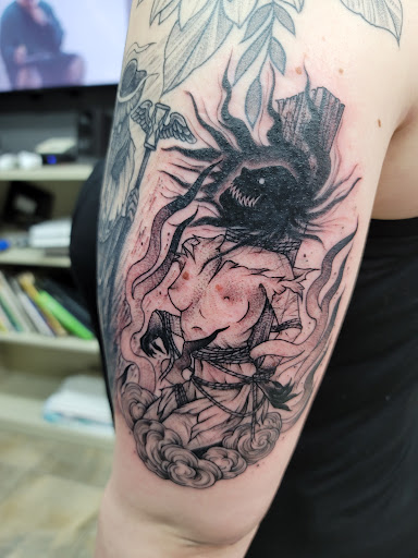 Explore tattoo on leg ideas, creative tattoo ideas in Yakima, available at Wallflower Body Piercing & Crazy Ink Tattoo