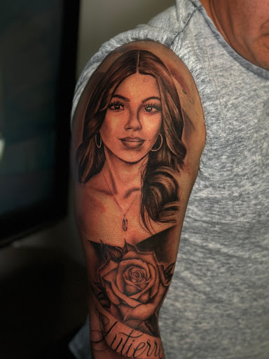 Explore tattoo ideas with names, creative tattoo ideas in Whitehall, available at Grumble Bunny Tattoo Company