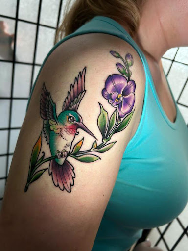 Explore back leg tattoo ideas for females, creative tattoo ideas in Modesto, available at Dying Art Tattoo