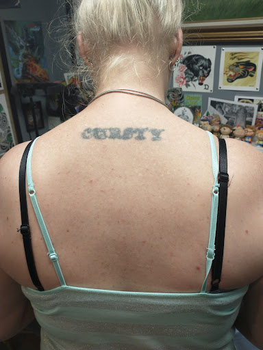 Explore skiing tattoo ideas, creative tattoo ideas in Asheville, available at Empire Tattoo