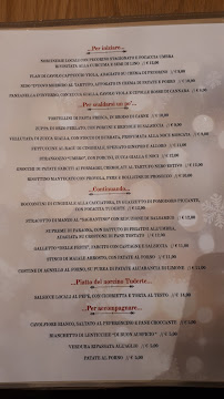 Menu du Ristorante Pizzeria Cavour à Todi