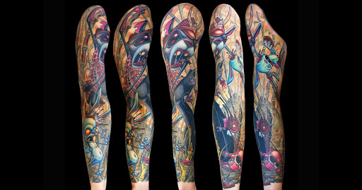 Explore massage therapist tattoo ideas, creative tattoo ideas in Richmond, available at Loose Screw Tattoo