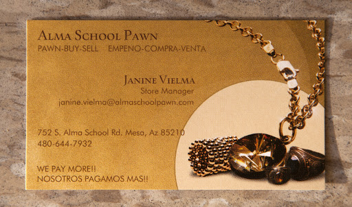 Pawn Shop «Alma School Pawn and Gold», reviews and photos, 752 S Alma School Rd, Mesa, AZ 85210, USA