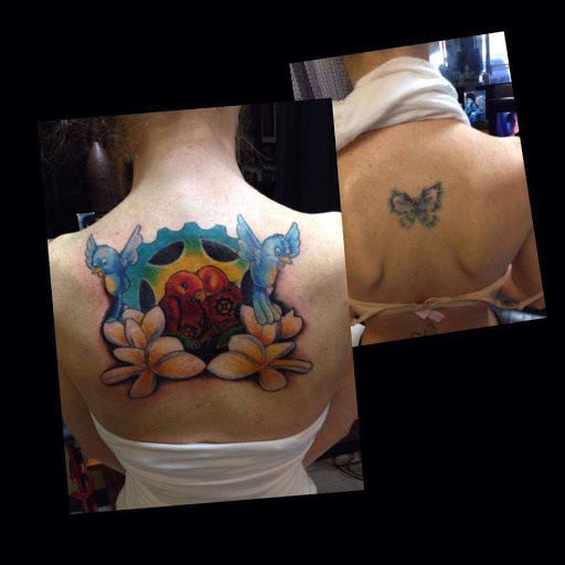 Explore beauty and beast tattoo ideas, creative tattoo ideas in Savannah, available at Tatlyfe Studios