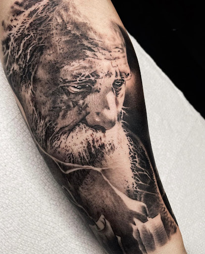 Explore grandad tattoo ideas, creative tattoo ideas in Monroe, available at Skin City Tattoo Studio