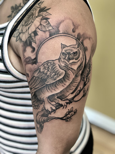 Explore balloon tattoo ideas, creative tattoo ideas in Orange, available at North Quabbin Tattoo