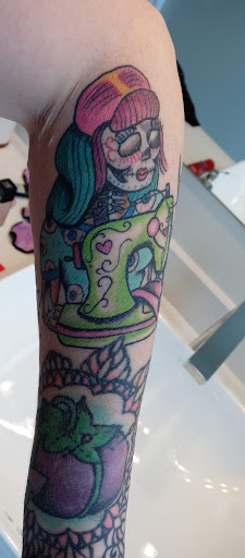 Explore mercury tattoo ideas, creative tattoo ideas in Portland, available at Sellwood Tattoo Parlor