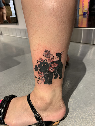 Explore sunscreen tattoo ideas, creative tattoo ideas in Las Vegas, available at Club Tattoo The Venetian Grand Canal Shoppes