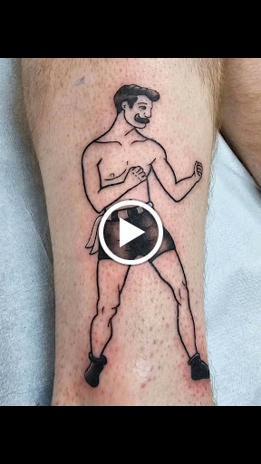 Explore back of the thigh tattoo ideas, creative tattoo ideas in Ambler, available at Tattoo GalaxyAmbler Piercing & Custom Tattoos