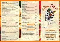 Menu du Jimmi Pizza à Scicli