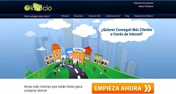 Opiniones de OkSocio - Marketing Online en Calera de Tango - Diseñador de sitios Web