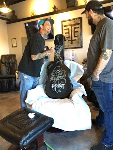 Explore footprints poem tattoo ideas, creative tattoo ideas in Myrtle Beach, available at Elite Ink Tattoos of Myrtle Beach