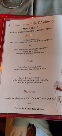 Auberge des Consuls, Table bistronomique à La Salvetat-sur-Agout menu