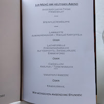 Menu / carte de Victor's Landgasthaus Die Scheune à Perl