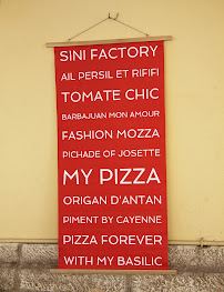 Pizzeria Sini à Menton (le menu)