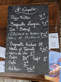Menu / carte de Dilia à Paris
