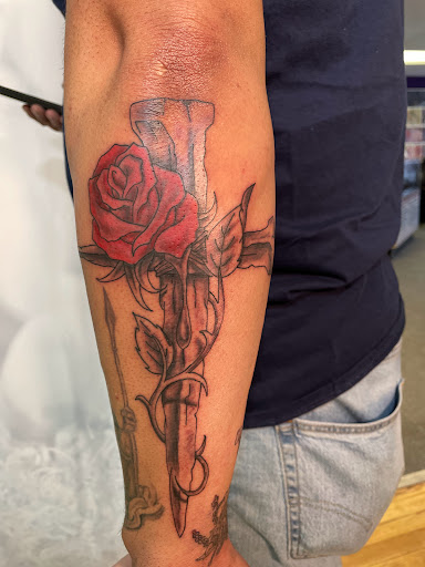 Explore diving tattoo ideas, creative tattoo ideas in Scranton, available at Black Sheep Tattoo & Piercing Studio