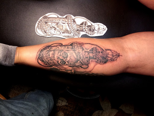 Explore matching bff tattoo ideas, creative tattoo ideas in Roanoke, available at RailYard INK