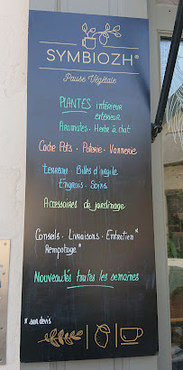 Restaurant végétarien Symbiozh à Rennes - menu / carte
