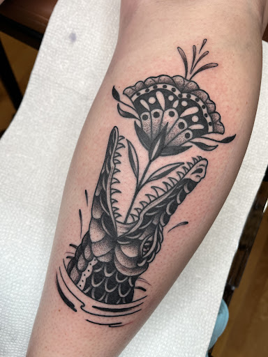 Explore jiu jitsu tattoo ideas, creative tattoo ideas in Muncie, available at Fox & Sparrow Tattoo