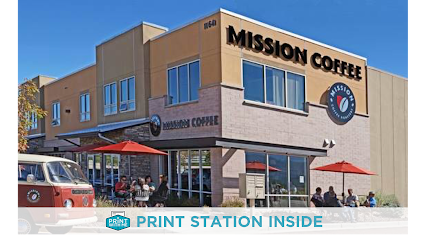 Print With Me Printer at Mission Coffee Roasters