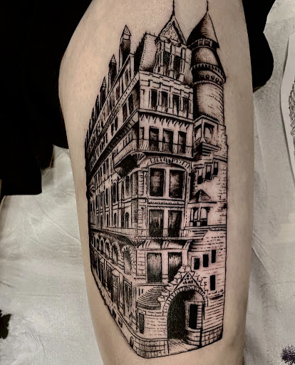 Explore lower arm tattoo ideas, creative tattoo ideas in Glenside, available at Iron Will Tattoo Club