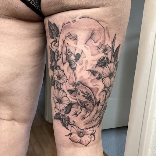 Explore bandana tattoo ideas, creative tattoo ideas in Bothell, available at Hometown Tattoo